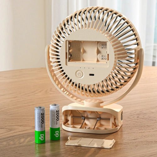 Adjustable USB Rechargeable Mini Clip - On Desk Fan - ventylate