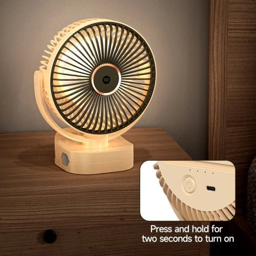 Adjustable USB Rechargeable Mini Clip - On Desk Fan - ventylate