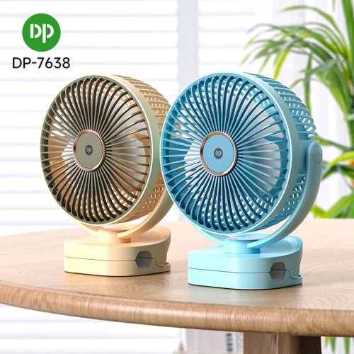 Adjustable USB Rechargeable Mini Clip - On Desk Fan - ventylate